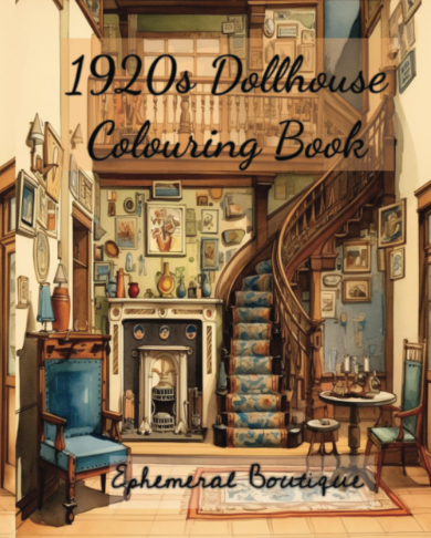 1920s Dollhouse Colouring Book, original Ephemeral Boutique edition